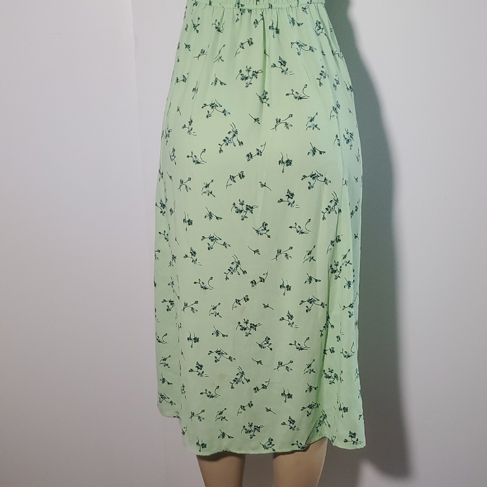 Leith green Floral Square Neck Country Midi Dress Size L - Picture 6 of 11